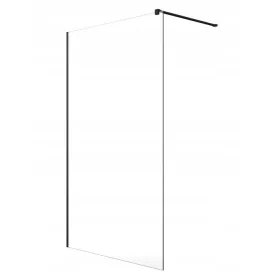 Radaway Modo New Black II tuš stena, prozorna, 120x200 cm