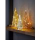 LED DECORATIVE GLASS ORNAMENT CHRISTMAS TREE SET