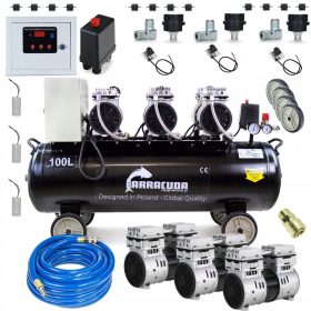   Cichy kompresor Barracuda OF100 - 100 litrov 8 bar - 330 l/min