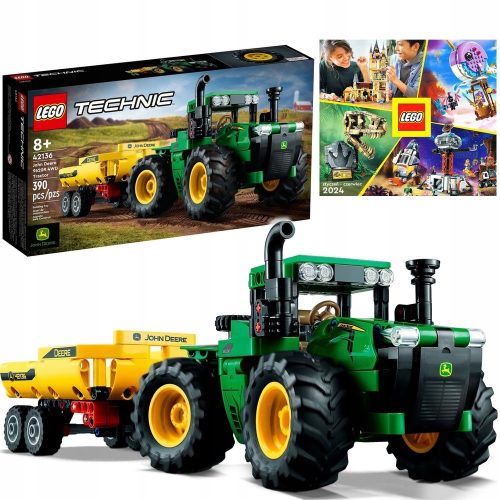 LEGO Technic Traktor John Deere 9620R 4WD 42136 + LEGO KATALOG 2024 NOVO