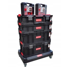   Slovenian Name: Modularni sistem za shranjevanje orodja Qbrick na kolesih

SEO-Optimized Description: Qbrick System Two je inovativen modularni sistem za shranjevanje orodja, sestavljen iz 7 delov, ki