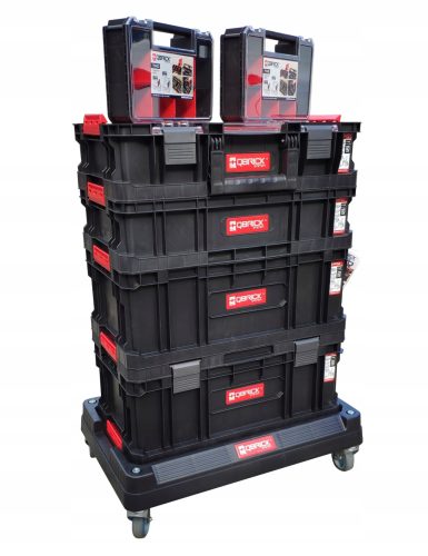 Slovenian Name: Modularni sistem za shranjevanje orodja Qbrick na kolesih

SEO-Optimized Description: Qbrick System Two je inovativen modularni sistem za shranjevanje orodja, sestavljen iz 7 delov, ki
