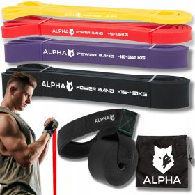   Power Band ALPHA - Komplet vadbenih trakov za učinkovito vadbo doma