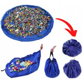   Vreča za Shranjevanje LEGO Igrač Z Matom Za Otroke 2v1 150cm 100L - Velika Kapaciteta