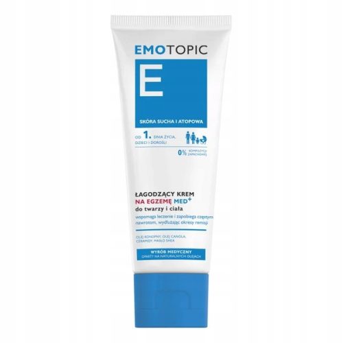 PHARMACERIS EMOTOPIC Pomirjevalna krema za ekcem na obrazu in telesu, 75 ml
