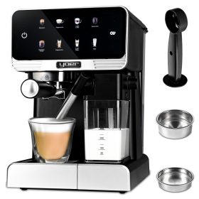 Yoer Avtomatski Espresso Aparat Creamo 1350W, Črn
