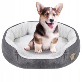    LEŽIŠČE ZA MANJŠEGA PSA MAČKO, PLIŠASTA BLAZINA, MEHKA, NEPREMOČLJIVA 60x50cm