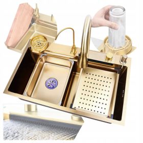 FunctionSink Zlata Kuhinjska Korita z Odcejalnikom