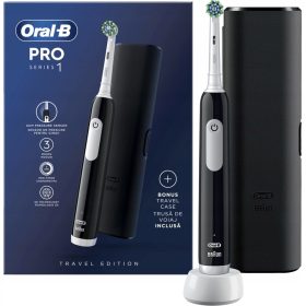    Oral-B Pro Series 1 električna zobna ščetka črna z etuijem