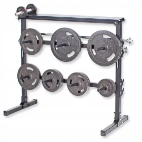   Stabilno stojalo za uteži z utežmi, palice 400 kg, 7 palic | ENDORFIT