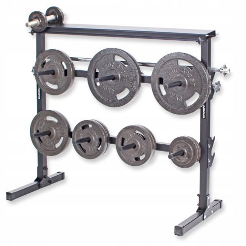 Stabilno stojalo za uteži z utežmi, palice 400 kg, 7 palic | ENDORFIT