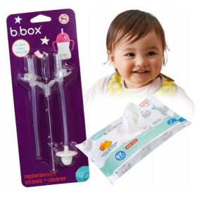   B.BOX nadomestne slamice, cevi za steklenico vode, skodelica, 2 kos