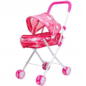   Globoki voziček za punčke "Rožnati sanjski sprehodnik"