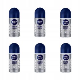 NIVEA MEN Silver Protect 6x50ml Roll-On Antiperspirant
