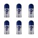 NIVEA MEN Silver Protect 6x50ml Roll-On Antiperspirant