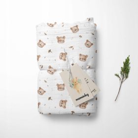 Luštna zavijalka iz muslina | Odeja 120x120 cm z Medvedki