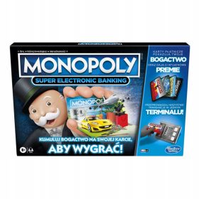   MONOPOLY ELEKTRONSKO BANČNIŠTVO družabna igra HASBRO za družine z otroki