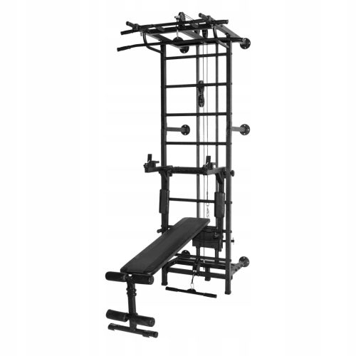 Domača telovadnica Kraft System 3v1 črna Gimnastična lestev