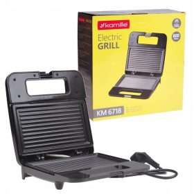 Kamille 6718 zložljiv opekač sendvičev črn 800 W