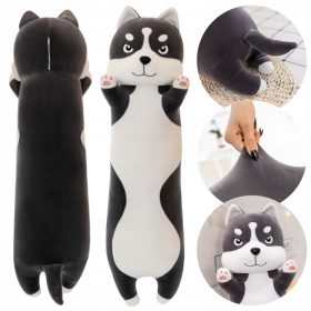 Dolga pasja blazina, plišasta maskota haskija, 70 CM DOLGA