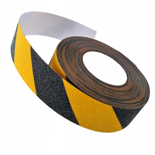 MOCNA SAMOLEPILNA TRAKTA OPOZORILNA ČRNA IN RUMENA 5 cm x 18 m