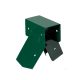 Kvadratni zeleni nihajni konektor, dimenzij 9x9 cm, z 100-stopinjskim kotom