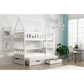 Postelja za tri osebe DOMEK OLA MINI 81 x 168 cm bor