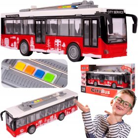   AVTOBUS INTERAKTIVNI Z NAPAJANJEM IN SVETLOBAMI 1:16 OTVORITEV VRAT