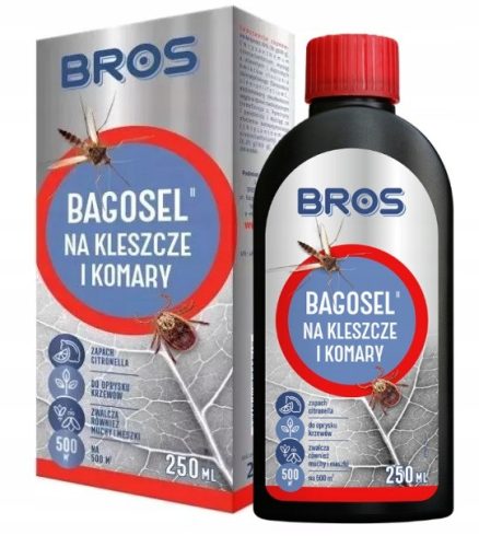 BROS BAGOSEL 100EC - UČINKOVITO PRŠILO ZA BOJ PROTI KOMARJEM IN KLOPOM