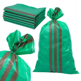   Worki za žito iz polipropilena 65x105cm za 50 kg - Močne in vzdržljive vreče za različna živila in gradbeni material. Idealne za pakiranje zrnja, mok, pelet, peska, drobirja in drugih materialov. Izje