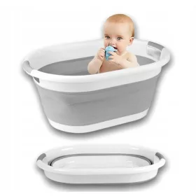 Samostoječa košara za perilo Asato, 30l, bela