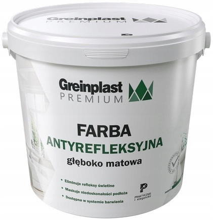 Greinplast Premium Antirefleksna Bela Barva 10L