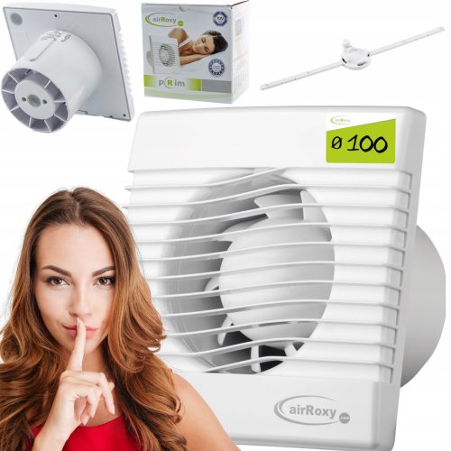 KOPALNIŠKI VENTILATOR airRoxy FAN FLAP 100 SENZOR VLAGE 100 mm
