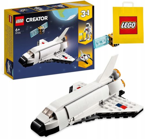 LEGO Ustvarjalec 3 v 1 31134 Vesoljski Raketoplan + LEGO papirnata vrečka