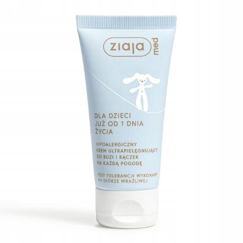 Ziaja MED hipoalergena ultra negovalna krema za obraz in roke 50 ml
