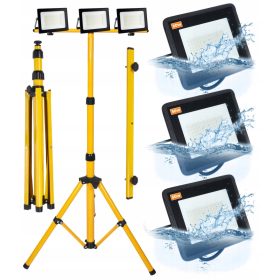   Halogenski reflektor z LED svetili 3x 50W + stativ za gradnjo