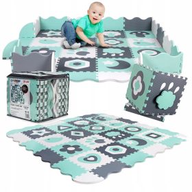   Edukacijska puzzle podloga XXL 151x151cm debela podloga ZLOŽLJIVI elementi