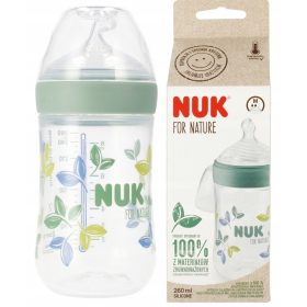 Steklenička NUK Nature Sense 741757 bela 260ml 6-18m