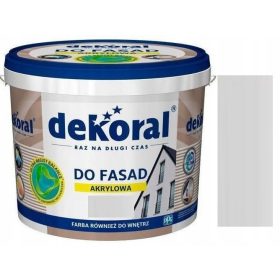    Akrilna fasadna in stenska barva Dekoral 5 l Snežno bela mat