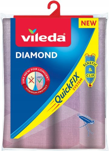 Pokrov za likalno desko Vileda Diamond - Titanova prevleka, odporna na madeže in toploto