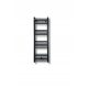 Prestižni kopalniški radiator 40x120 cm črne barve