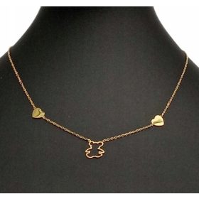  Ogrlica medvedek - nerjaveče jeklo