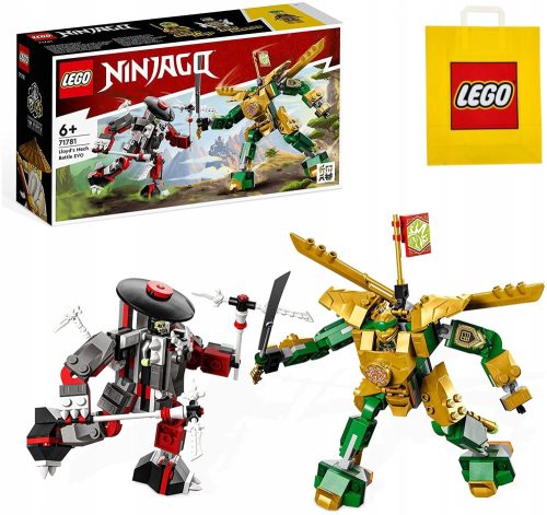 LEGO Ninjago Lloyd-ov spopad z Mehom EVO 71781 + LEGO papirnata vrečka 001-2021-2022-2023-2024