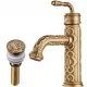 Samostoječa pipa za umivalnik Old Retro Brass Master z zamaškom na klik