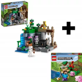   LEGO Minecraft 21189 Loch Svetlobnih Kostijev + LEGO Minecraft 21177 Pritisk Creeperja