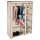 Garderobna omara s 6 policami TecTake 107 x 175 x 45 cm bež