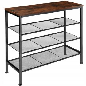   Regal za čevlje Newport Drevo industrijsko temno, rustikalno