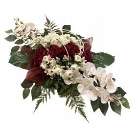   Nagrobni okras, cvetlični aranžma za pokopališče, žive barve