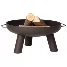  Jeklena posoda za ogenj, poslikana, varjena Krf, 55 cm