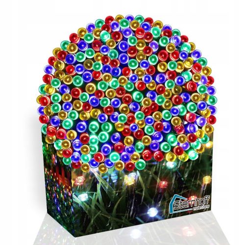 MOCNE LAMPICE ZA JELKO 300 LED ZUNANJE/NOTRANJE VEČBARV